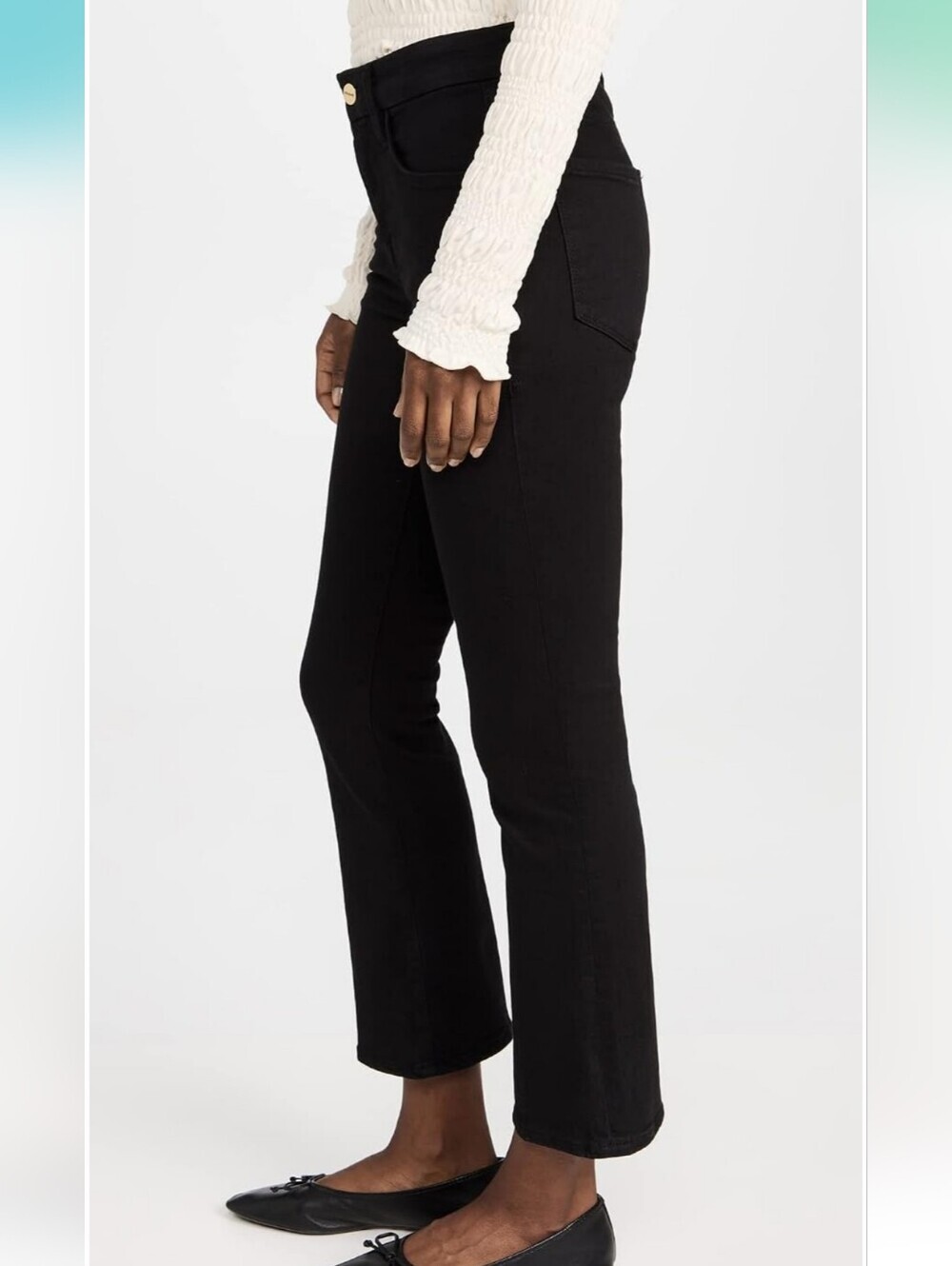 FRAME Women's Le Pixie Crop Mini Boot Jeans, - Picture 3 of 16